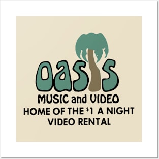 Oasis Music and Video - Limited Rental Store Collection T-Shirt Posters and Art